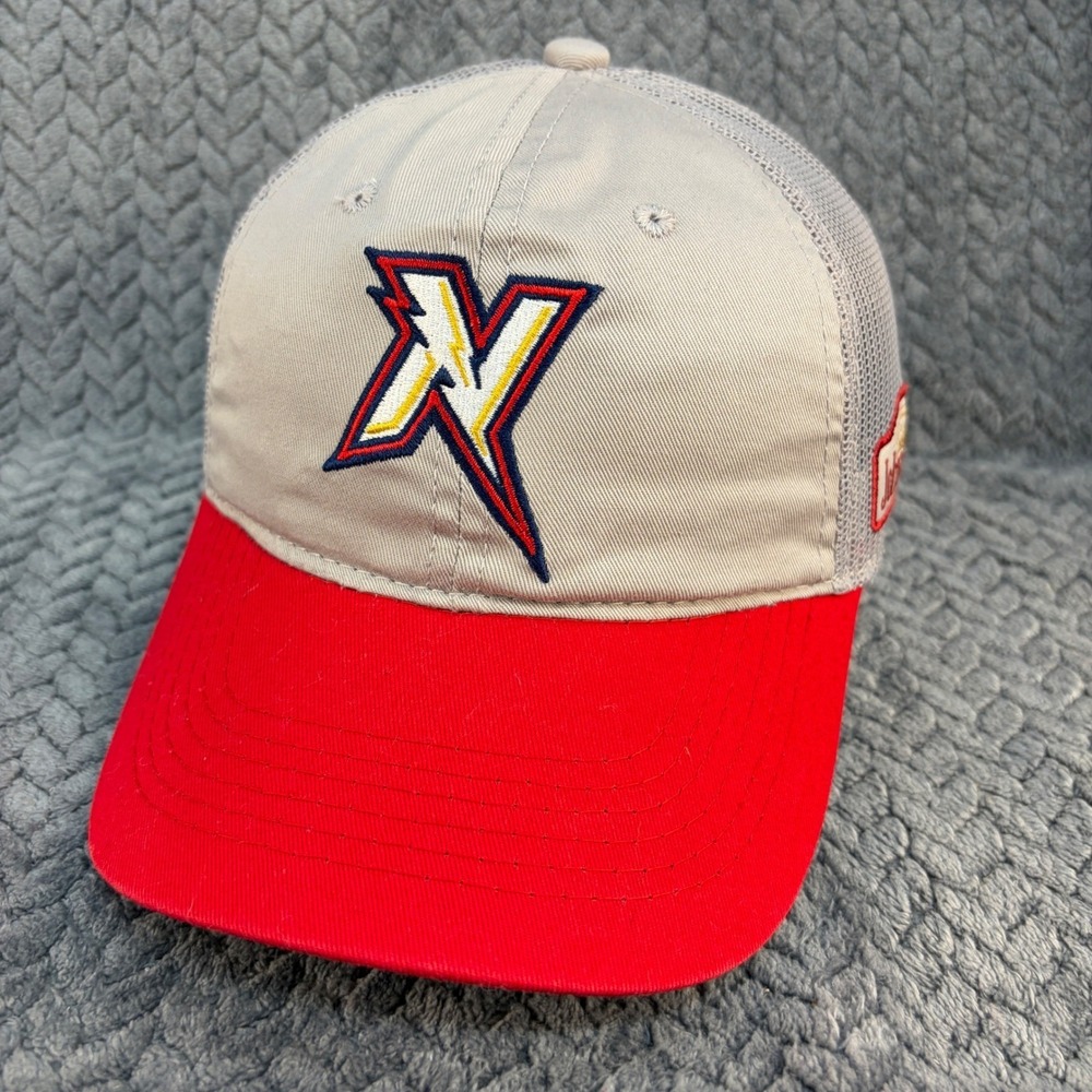 OC Sports Johnsonville Sausage Trucker Hat Khaki Red Mesh Snapback‎ Cap 0655